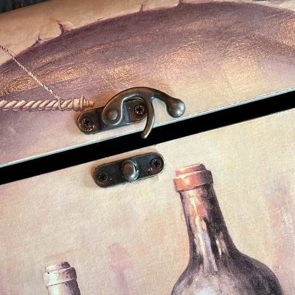 GORGEOUS FRENCH WINE STORAGE BOX - FWLT LINED INTERIOR - Picture 4 of 9